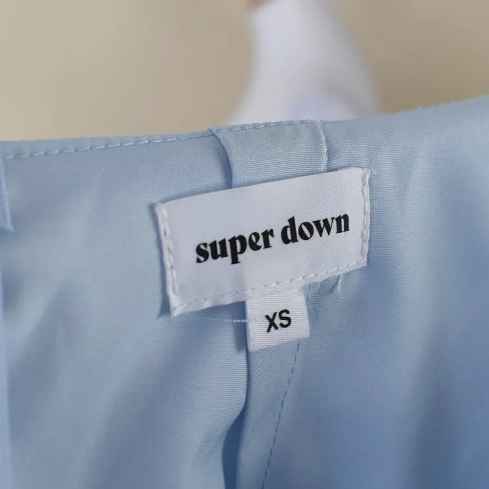 Superdown Morgan Layered Mini Wrap Dress XS - Picture 7 of 7